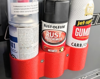 Magnetic 3 Can Holder | Toolbox & Garage Organizer | 3D Printed