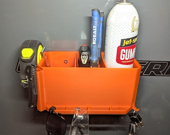 Magnetic Toolbox Organizer | Toolbox Door Storage Bin | Modular Garage Organizer | Strong Magnet Tool Holder