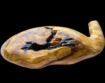 Whale Shaped Wood Knot – One-of-a-Kind Natural Wood Art