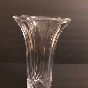 Vannes Art Crystal Signed Vase