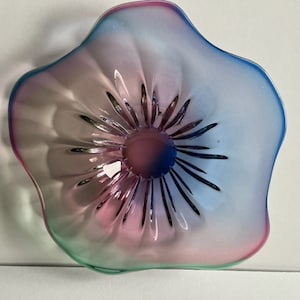 Signed A. Jablonski Art Glass Centerpiece Bowl
