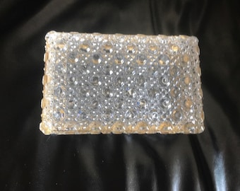 Gorgeous French Crystal Baccarat Style Jewelry Box