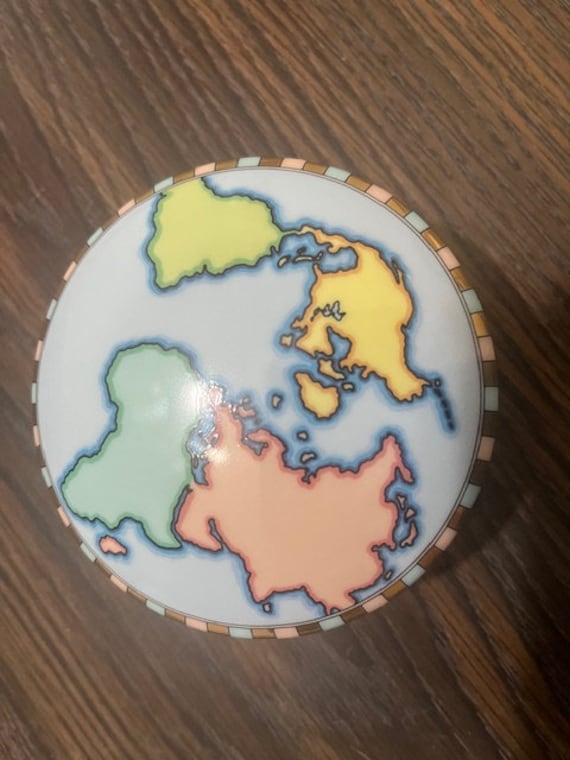 Tiffany and Co. Porcelain Globe Trinket Box - Etsy