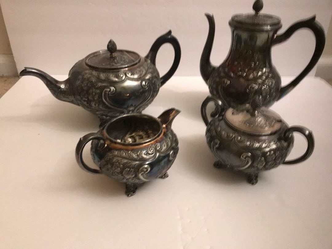 Sheffield Silve Co.】ビクトリアンのコーヒーサービス 4点 4-piece