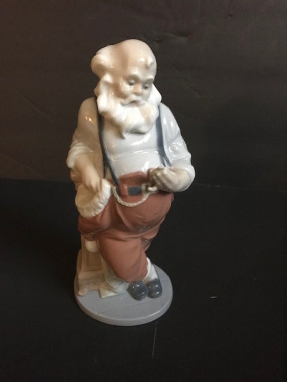 サンタの忙しい時間 #6779 ★リヤドロ スペイン ヴィンテージ 美品 Lladro Santa's Busiest Hour Figurine 6779 - Etsy