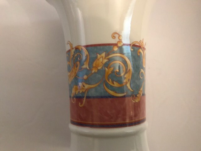 Villeroy and Boch Porcelain Vivaldi Pattern Horn Vase - Etsy