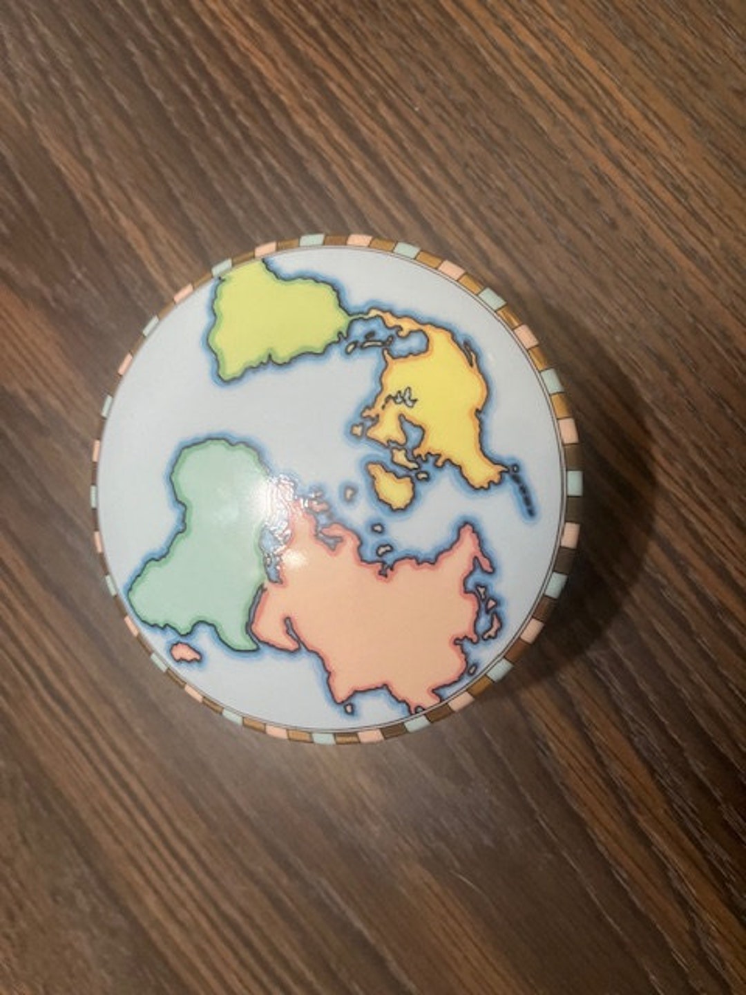 Tiffany and Co. Porcelain Globe Trinket Box - Etsy