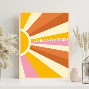 2025 Lds Youth Theme, Look Unto Christ Poster, YW handout, Yw women picture, YW Decor, LDS 2025 Youth theme