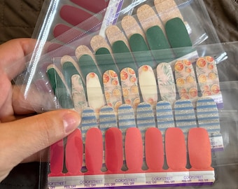 Color Street 100% Real Nail Polish Strips *exclusive subscription box sets unboxed *New *Free Shipping
