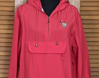 Vintage Catalina Collection Red Golf Anorak Windbreaker Jacket - Large/X-Large - Unisex