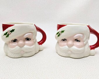 Santa Mugs Etsy