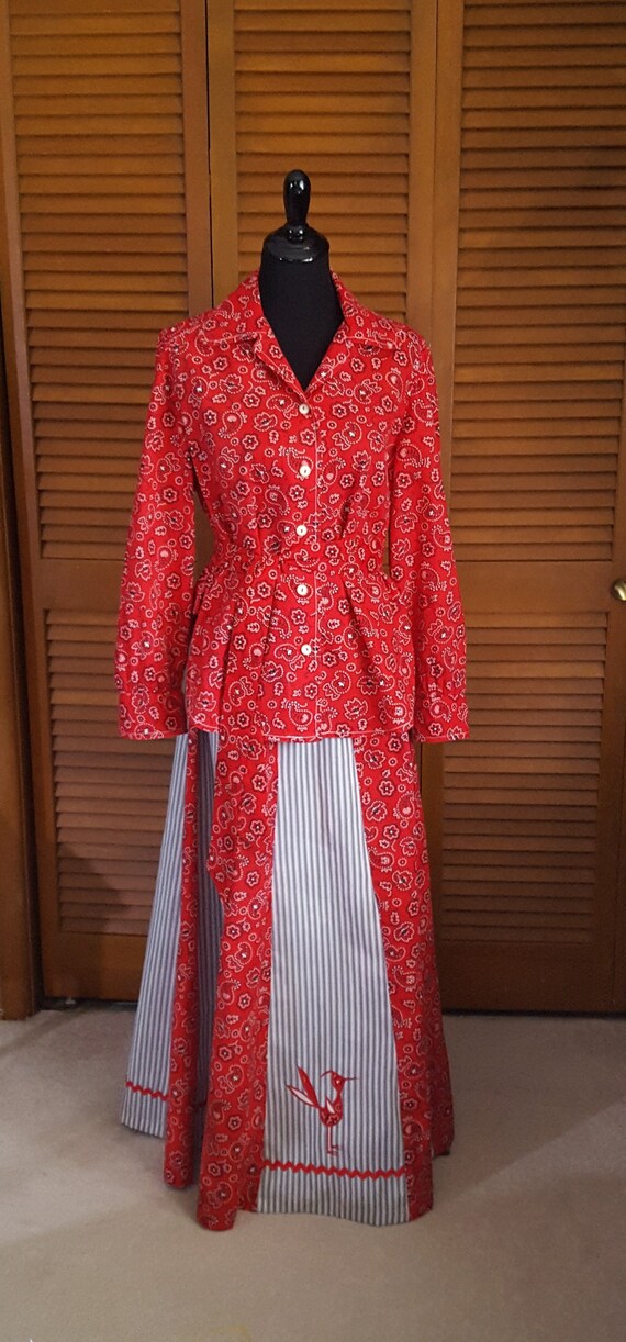 Vintage 1960s Maxi Dress Two-Piece Set - Roadrunne