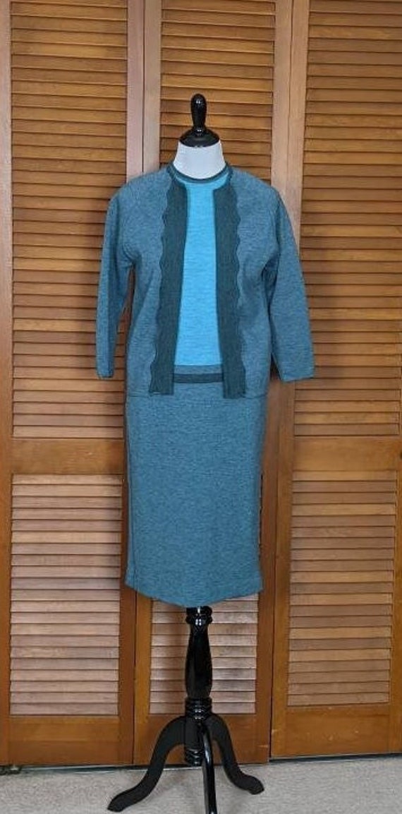 Vintage 1960's Secretary Suit - Scoops 3-Piece Wo… - image 1