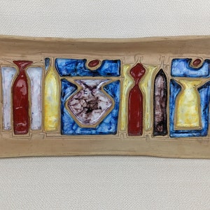 Vintage Raymor Italy Alvino Bagni MCM Terracotta Plaque - 115