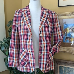 Madras Blazer - Etsy