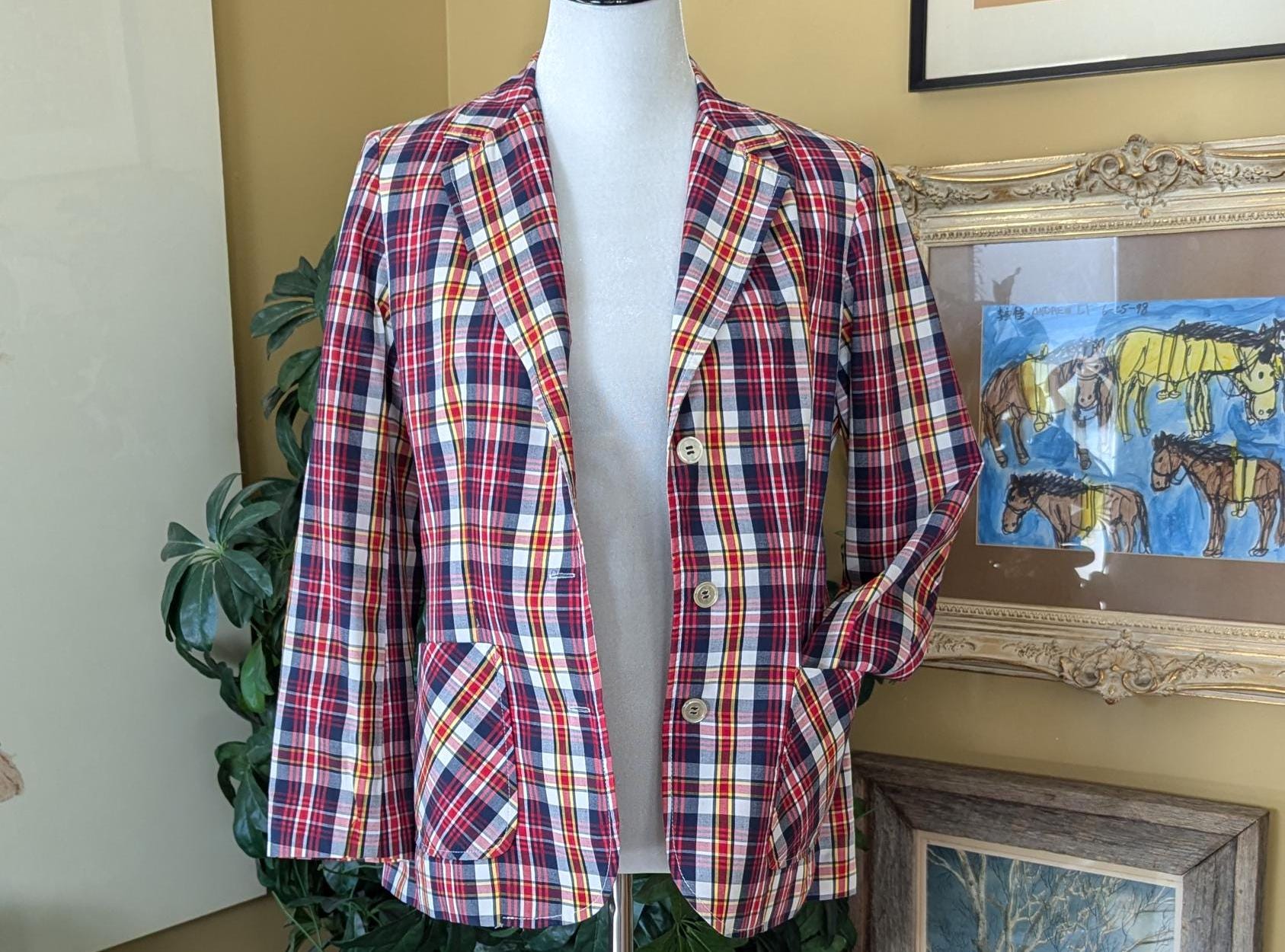 Madras Blazer Women - Etsy
