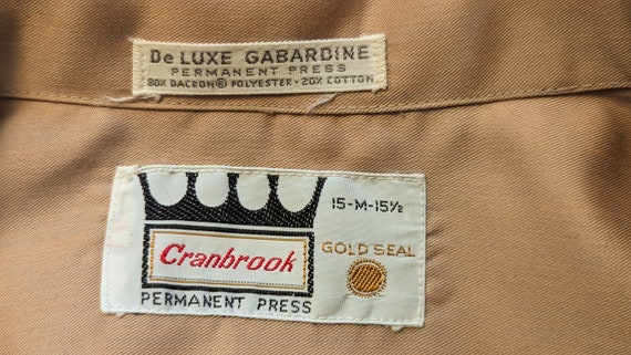 Vintage 1960's Cranbrook Gabardine Shirt - Britis… - image 10