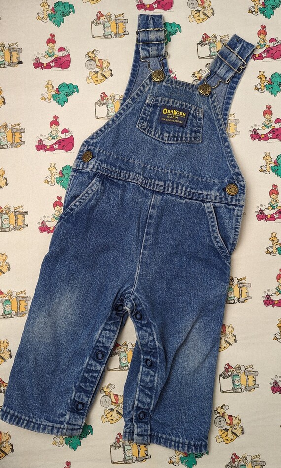 Vintage Oshkosh B'Gosh Infants Vest Back Overalls 