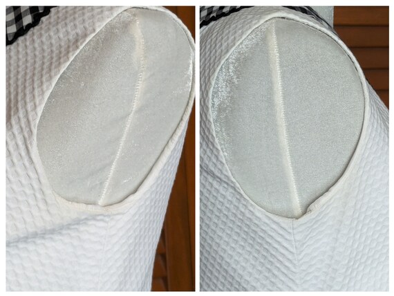 Vintage Groovy 1970s Pique and Gingham Maxi Dress… - image 9