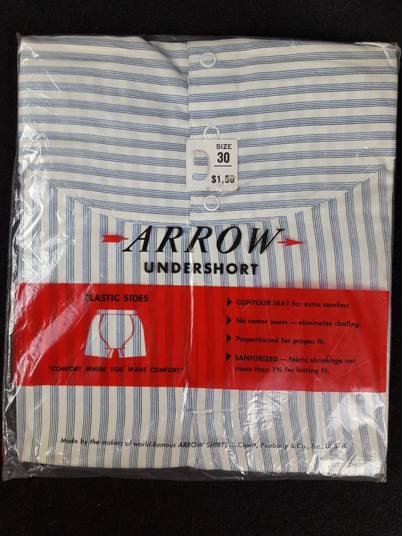 Vintage Mid-Century NOS Arrow Men's Snap Waist Und