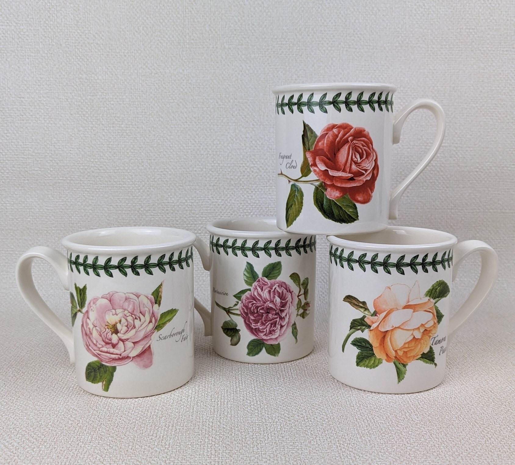 Set of 2 Portmeirion Botanic Garden Tall Coffee Mugs – alabamafurniture