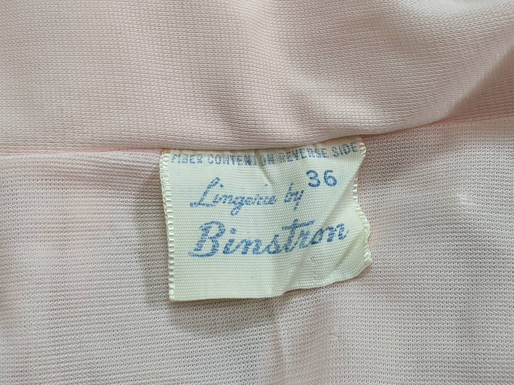 Vintage 1960's Binstron Pastel Pink Nylon Tricot Pajamas - Etsy