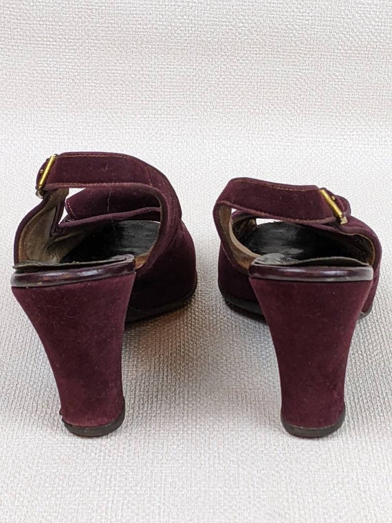 Vintage 1940's - 1950's Miracle Tread Sling-Back … - image 9