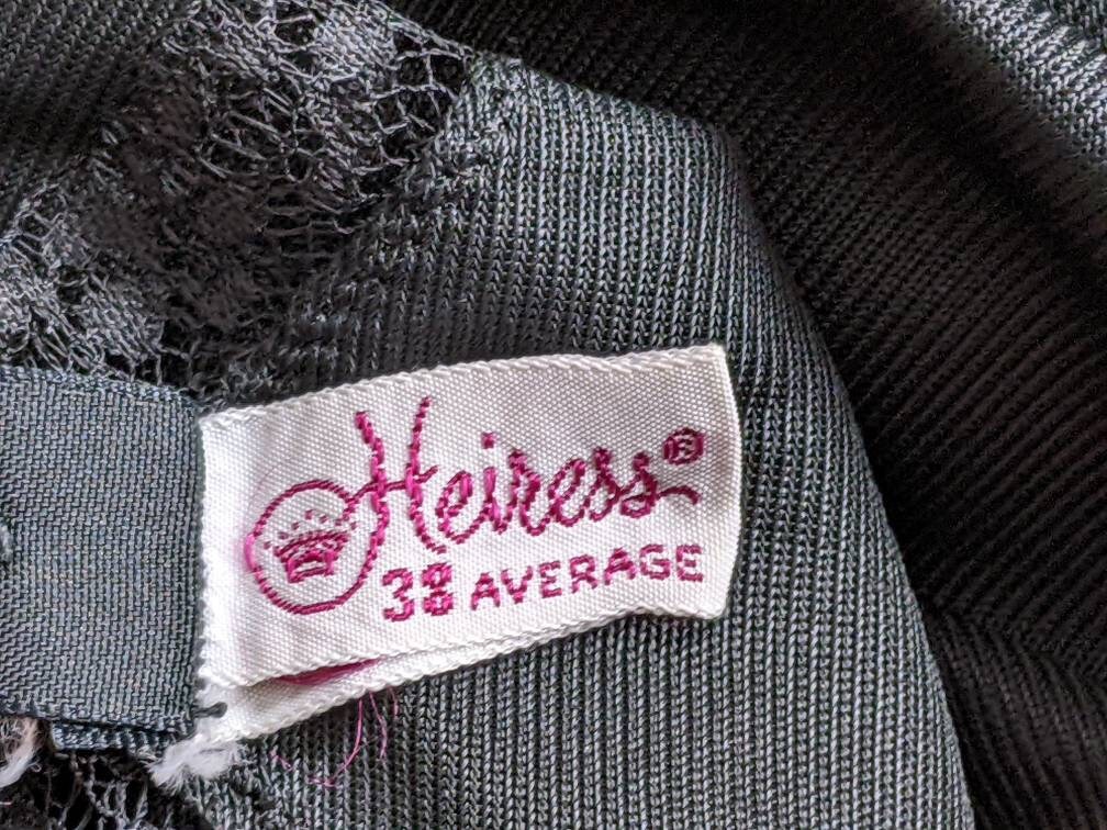 Vintage Heiress Black Nylon Slip Size 38 Average - Etsy Singapore