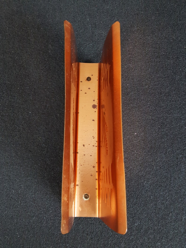 Vintage Coppercraft Guild Napkin Holder Wheat Motif