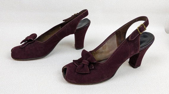 Vintage 1940's - 1950's Miracle Tread Sling-Back … - image 3