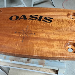 Custom Mahogany Boat Tabletop