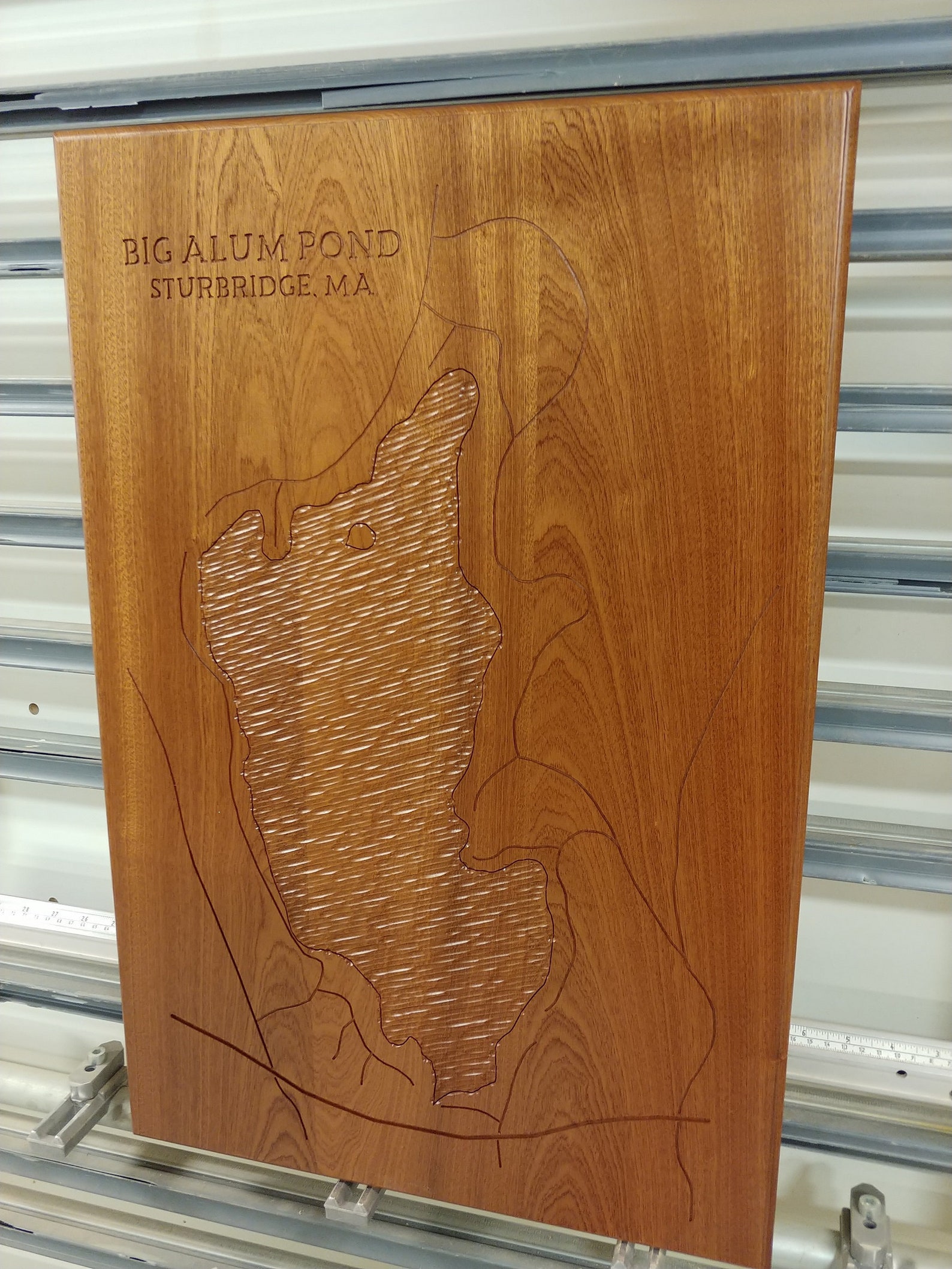 Custom Carved Wood Maps of Your Lake Etsy