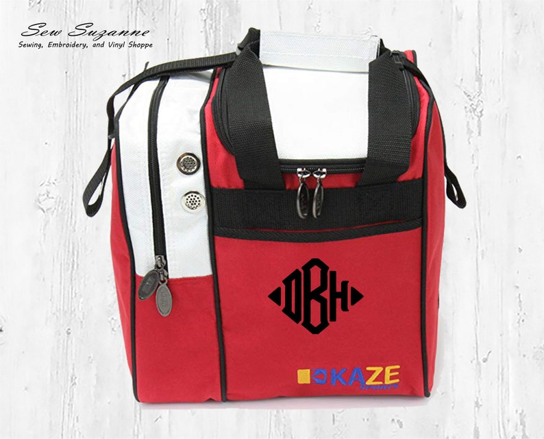 Monogrammed Bowling Bag Personalized Bowling Bag Bowling Etsy