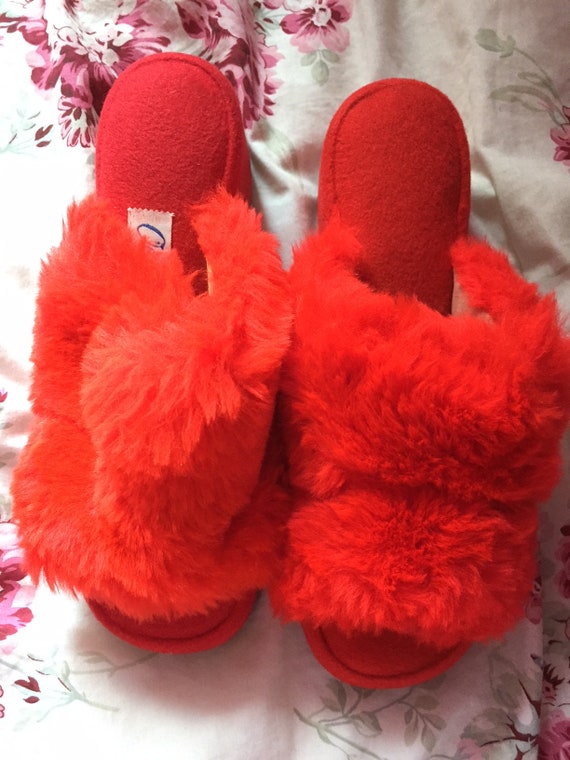 Buy > fluffy kitten heel slippers > in stock