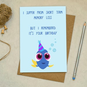 Finding Dory - I Remembered Your Birthday/Anniversary - Greetings Card