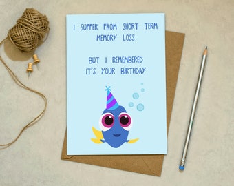 Finding Dory - I Remembered Your Birthday/Anniversary - Greetings Card