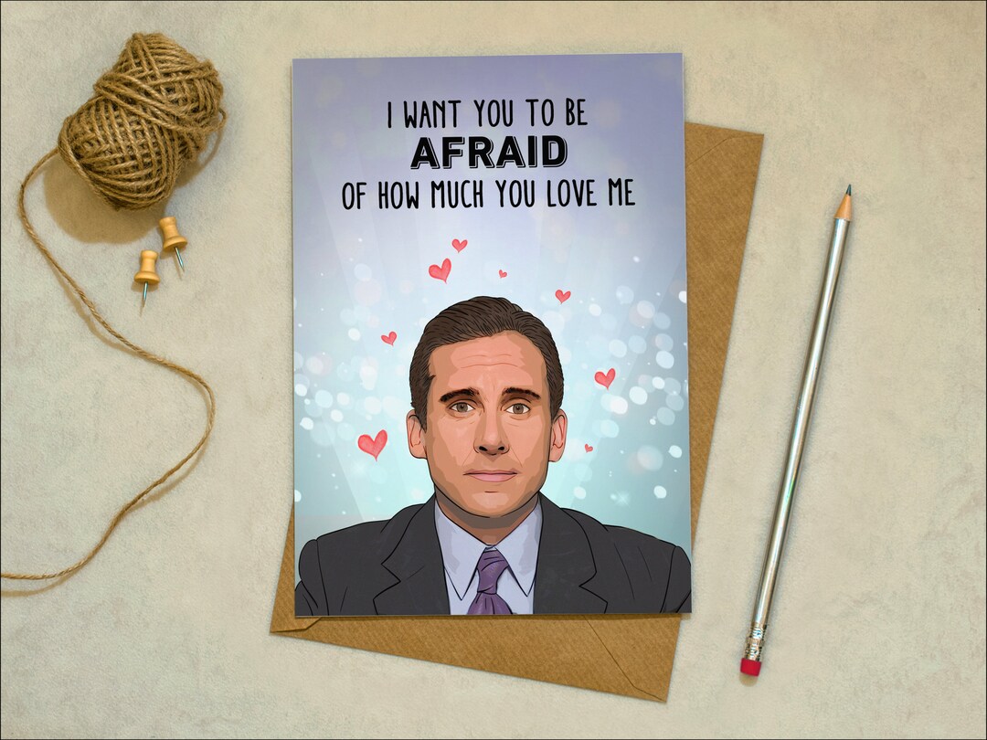 The Office - Michael Scott - Funny Greetings Card, Love Card ...