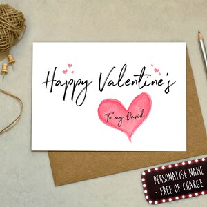 Biglietto di San Valentino personalizzato - Biglietto d'auguri - Biglietto d'amore, Biglietto di San Valentino