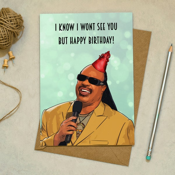 Stevie Wonder | Joyeux anniversaire | Anniversaire | Carte de voeux