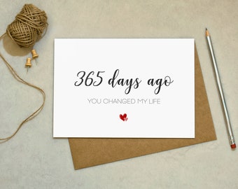 365 days ago - Greetings Card | Love Card | Anniversary Card