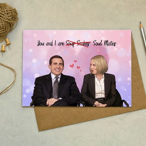 The Office - Michael Scott to my Holly - Soup Snakes - Cartão de felicitações, Engraçado, Amor, Aniversário, Dia dos Namorados