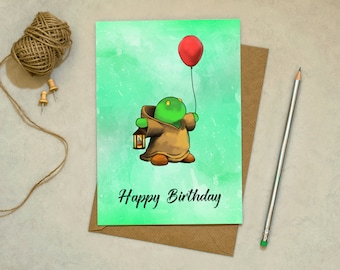 Final Fantasy Tonberry Birthday Card – Funny FF Gamer Greeting