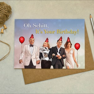 Schitt's Creek - ¡Oh, Schitt, feliz cumpleaños! - Cumpleaños, Navidad - Tarjeta de felicitación