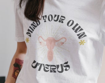 Mind Your Own Uterus| Protect Reproductive Rights Evil Eye, pro choice, roe v wade, abortion is healthcare, feminist tshirt, vintage , boho