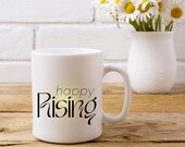 Happy Rising Sunshine Vibes Ceramic Mug 11oz | MINDSET mug. Self care, Manifest, Affirmation, Wellness Mindset, Motivational Mug