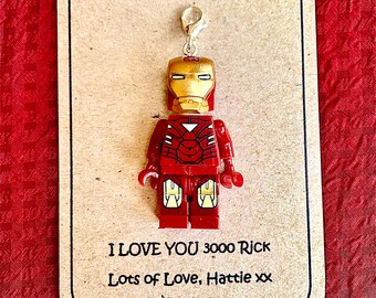 lego iron man keyring