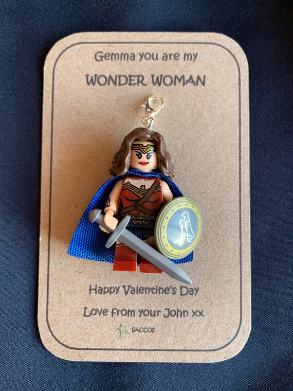 lego wonder woman keyring
