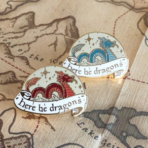 Here be dragons - Hard enamel pin