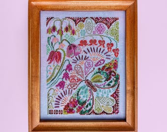 Garden Belle Counted Cross Stitch Pattern - DIGITAL