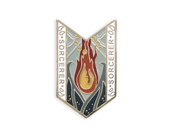 Sorcerer (draconic variant) - Character Builder Series - Hard enamel pin